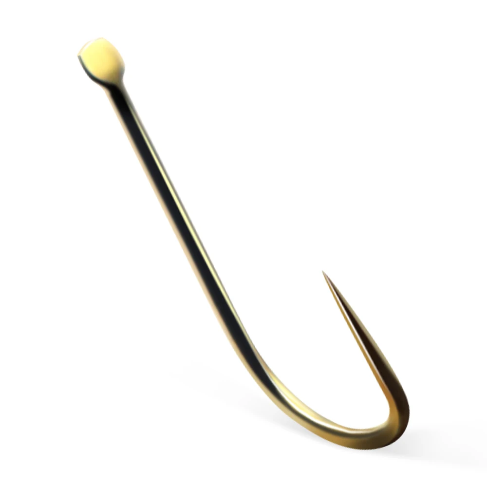 ZYZHE 10 Stück/Beutel Weiße/Goldene Haken mit Hülse aus Hochkarbon-Stahl, BKK-Haken, Scharfe Widerhakenfreie Süßwasser-Angelhaken – Detail 9