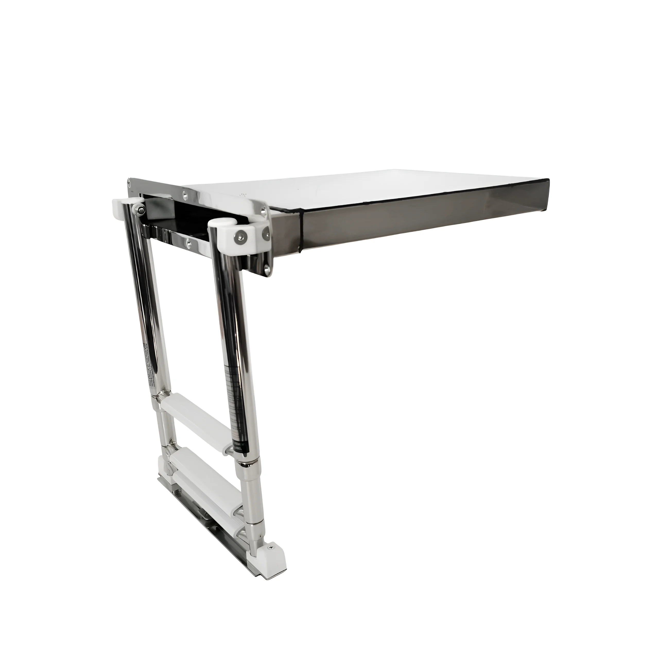 

3 Steps Box Ladder Marine Ladder Drop Down Under Water Stainless Steel 316 for Marine Boat Yacht Accessories