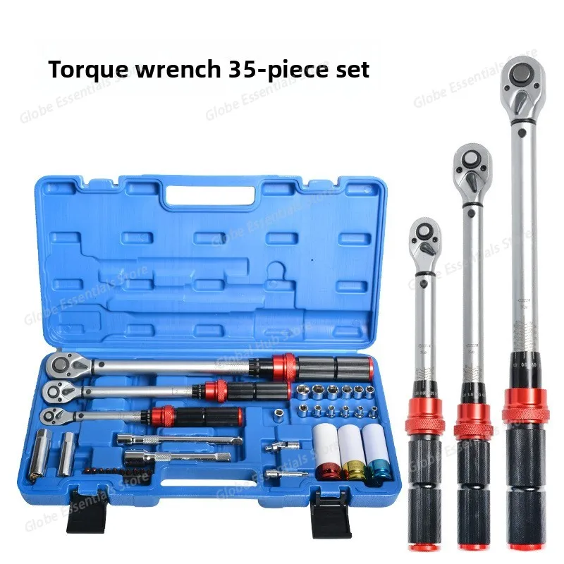 High-precision Multi-functional Automotive Tire Socket Torque Wrench 35pc Torque Wrench Combination Tool