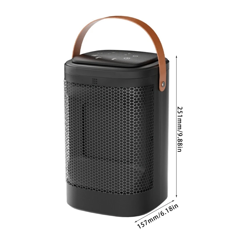 Pemanas Desktop Pemanas Kipas 1000W Kuat Pemanas Ruangan Listrik Penghangat Udara Cocok untuk Kantor Kamar Tidur Ruang Belajar