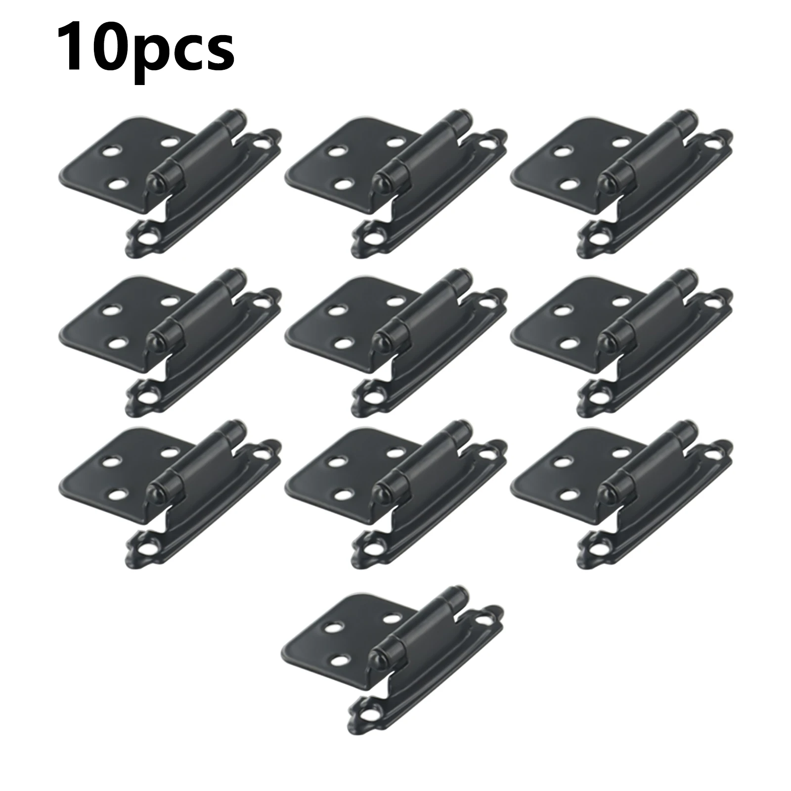 自己閉鎖フラッシュキャビネットヒンジ、頑丈なドア、食器棚ヒンジ、冷圧延鋼ハードウェア、家の装飾、10個