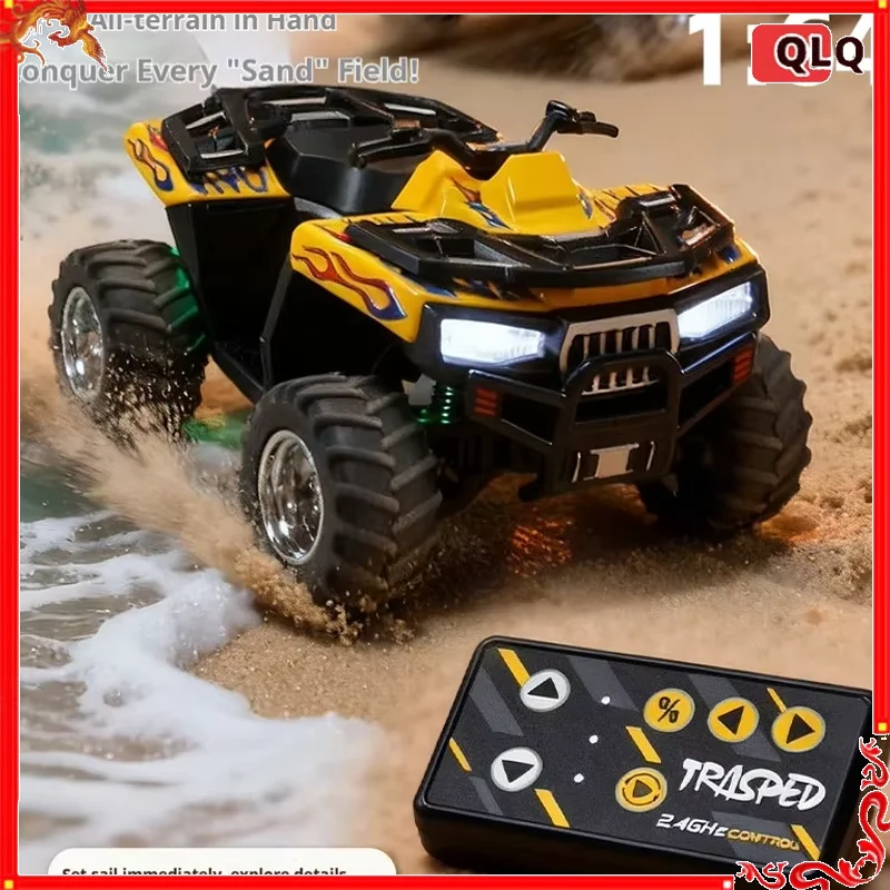 

Remote Control Atv 1 To 64 Alloy Off Road Beach Bluetooth Controlled Mini Desktop Collectible Model Vehicle For Adult Collectors