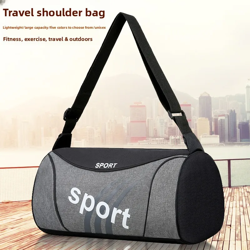 New sports fitness bag men's bag short-distance business travel bag outdoor portable backpack messenger bag simple and fashionab