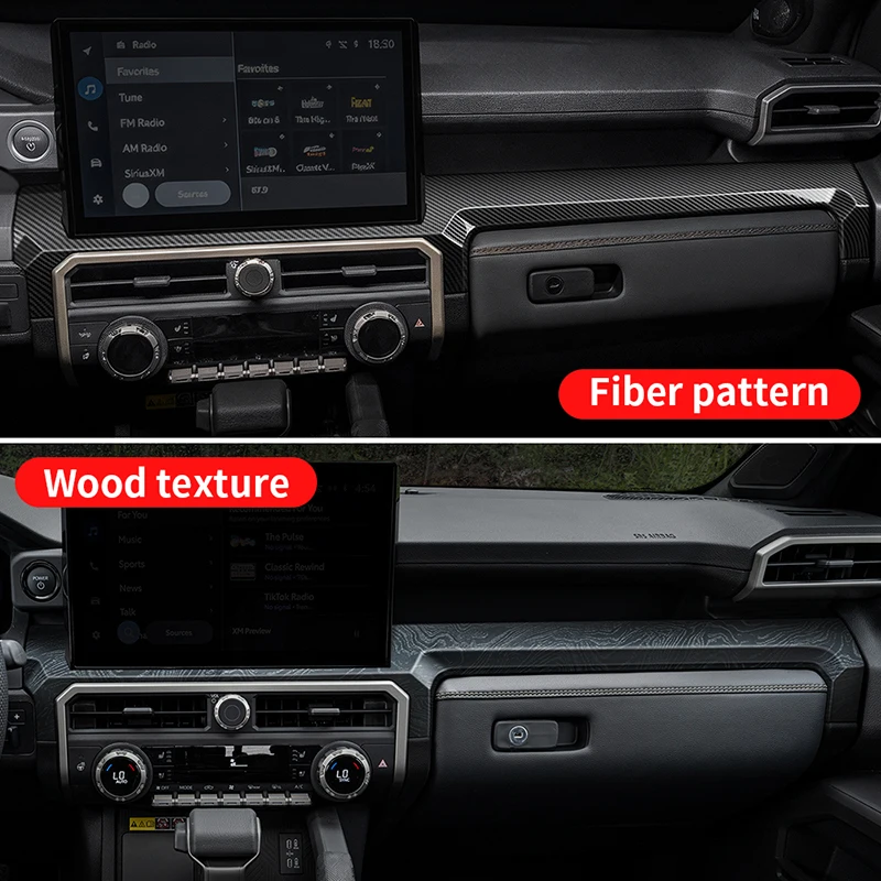 For Toyota 4Runner Tacoma 2024 2025 2026 Center Console Decorative Strip ABS Interior Decoration Accessories