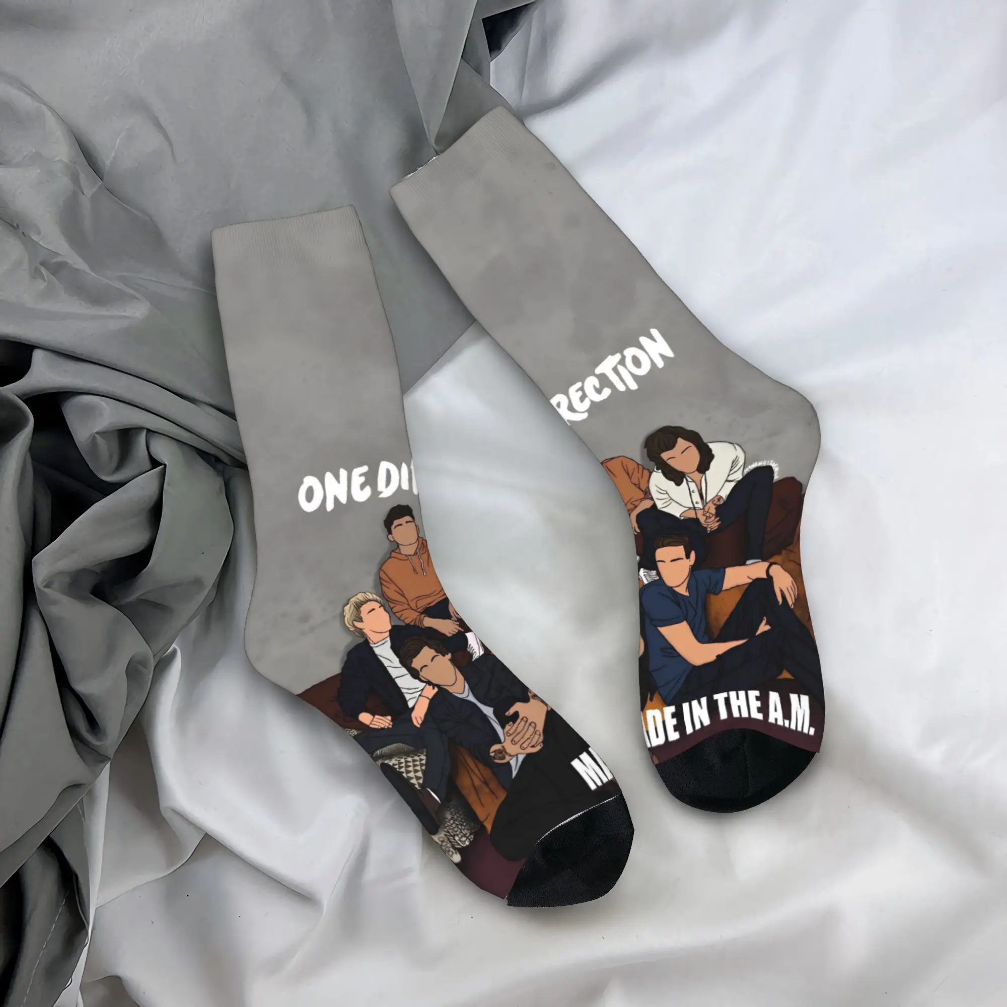 

Носки Ones Music and Directions, чулки в стиле Харадзюку, зимние нескользящие мужские носки, мягкие носки для скалолазания с рисунком