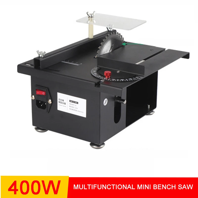 

400W Mini Table Saw DIY Woodworking Chainsaw Mill Precision Model Sawing Push Platform Sawing And Portable Cutting Machine