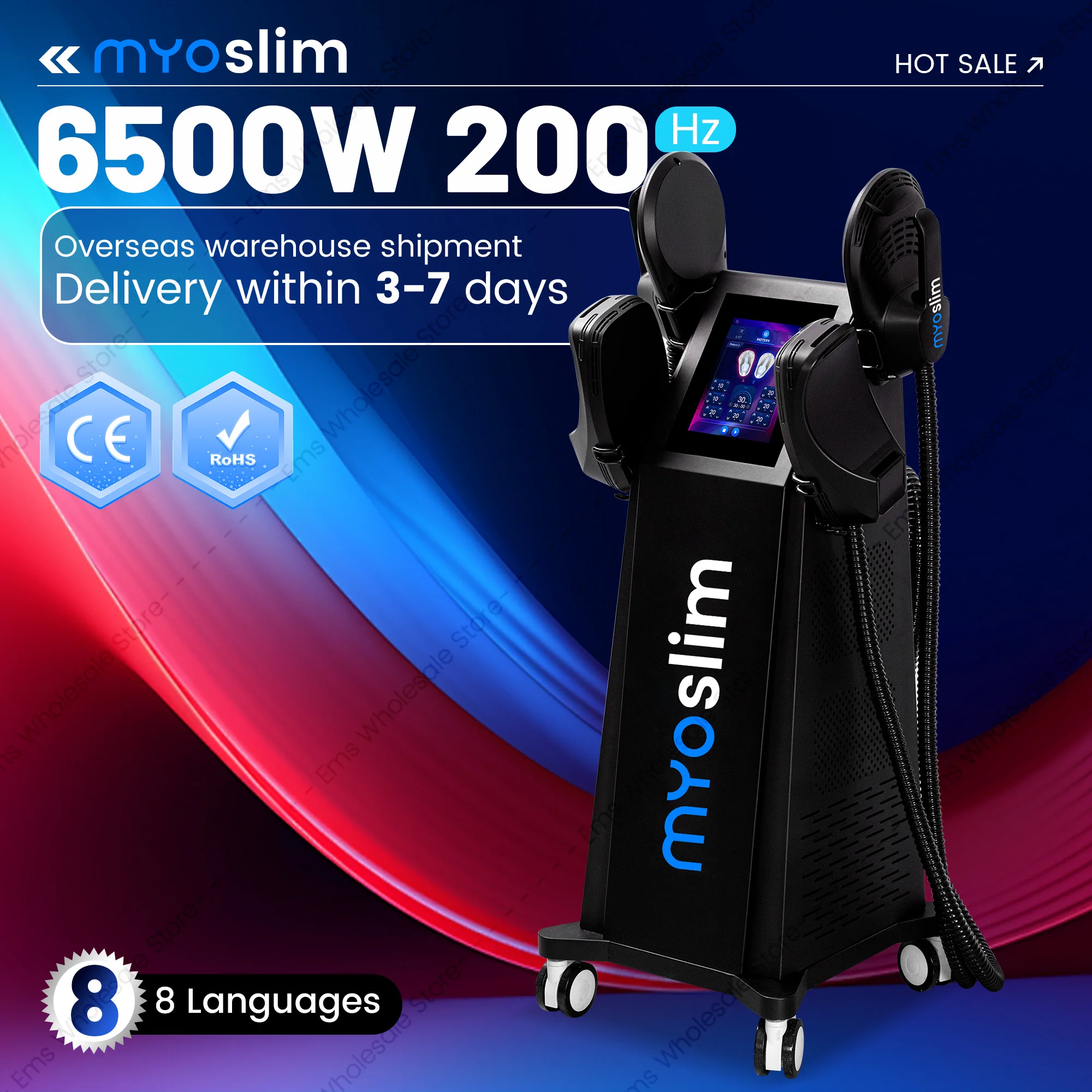 

EMS электромагнитный аппарат для моделирования тела, стимулятор мышц для похудения и удаления жира, стройнее тело и наращивание мышц