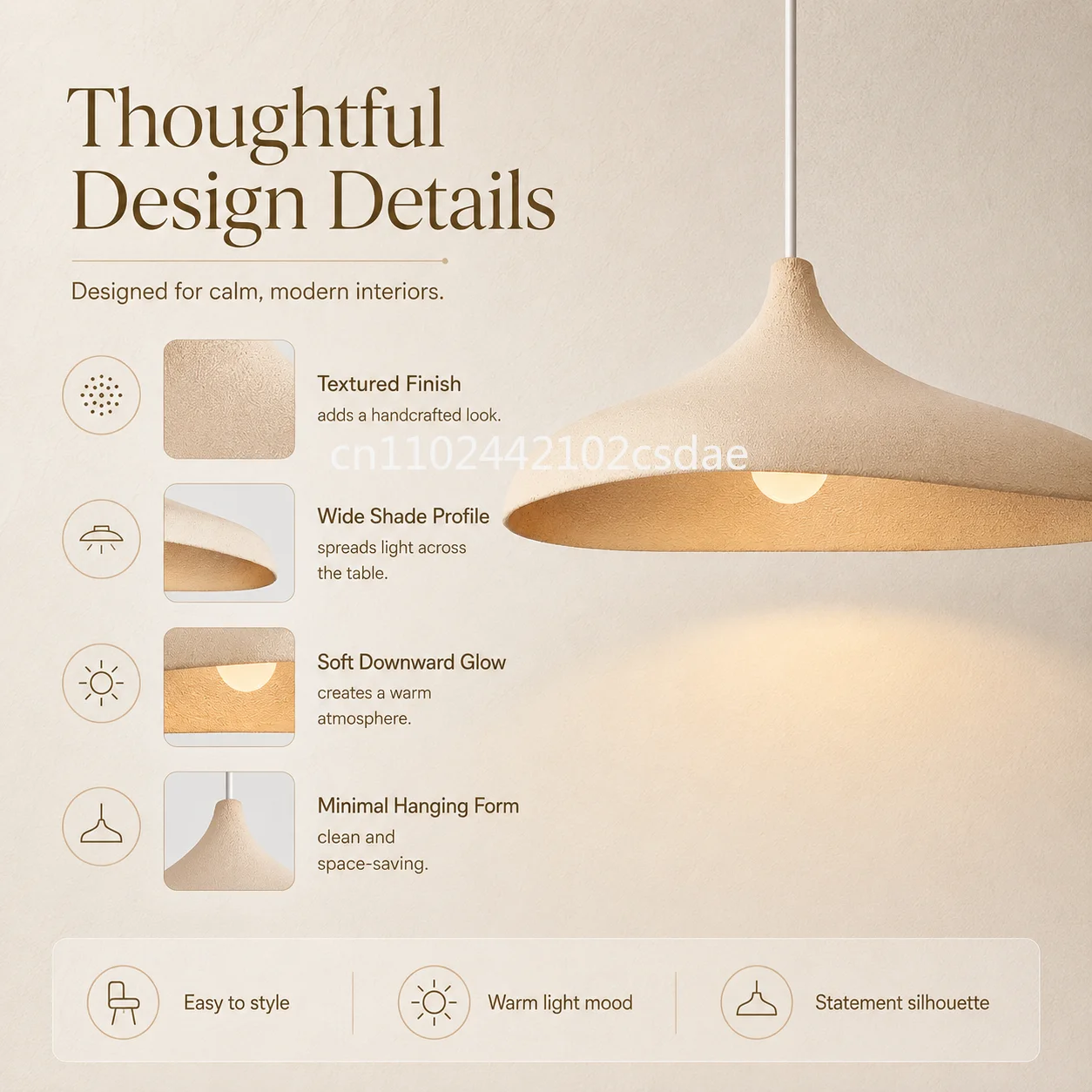 Wabi Sabi Style LED Chandelier Japanese E27 Pendant Light Nordic Retro for Dining Room Bar Living Room Hanging Lamp