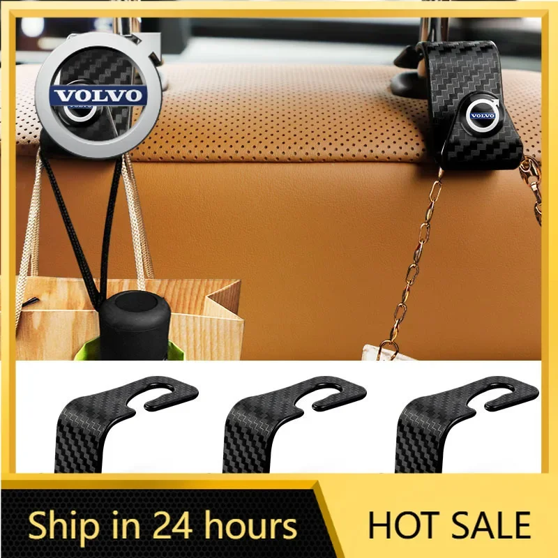 

Steering Covers For Volvo XC90 XC60 V50 S60 V70 V60 V40 S90 olestar AWD XC40 Carbon Fiber Multifunction Portable Car Seat Hook