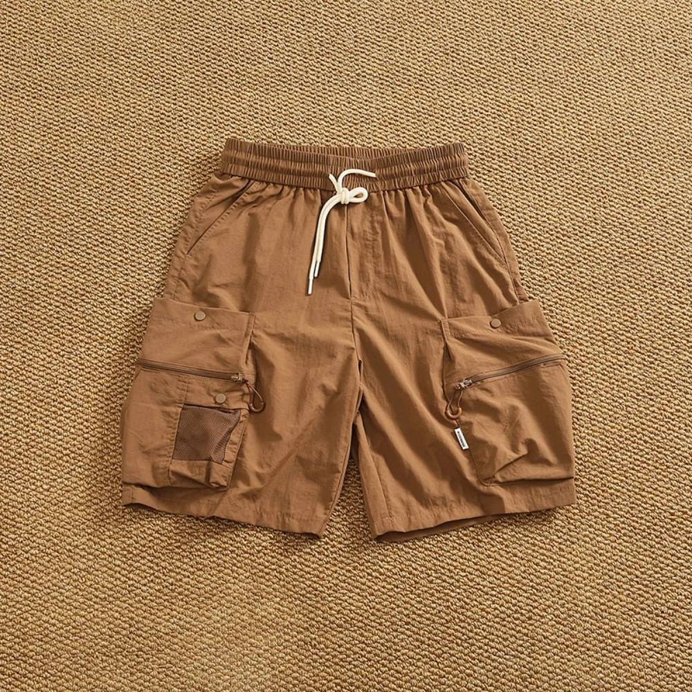 Quick-drying shorts men's new style trendy and loose work shorts men's summer versatile casual five-point pants