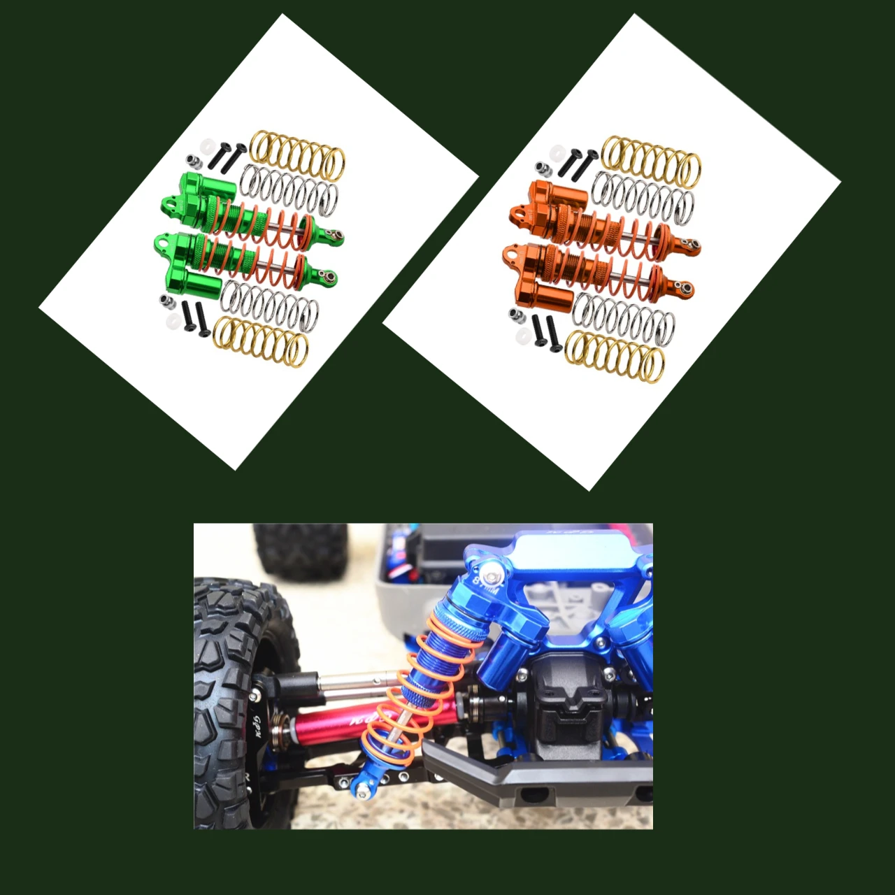 

Амортизаторы с передней регулировкой из сплава GPM L-образной формы TRAXXAS 1/10 Rustler, Hoss 4X4 VXL 3S, Slash 4X4 LOW-CG