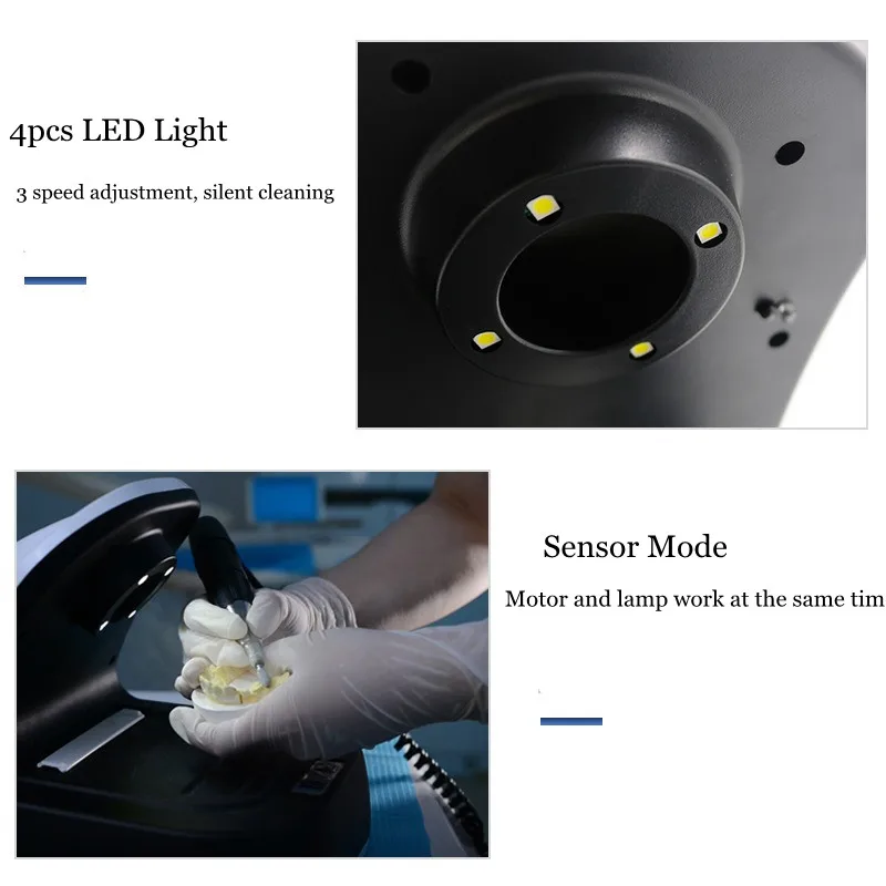 Portable LED Dust Box With Suction Three Mode Induction PM2.5 Filter Vacuum Cleaner Dental Lab Equipment