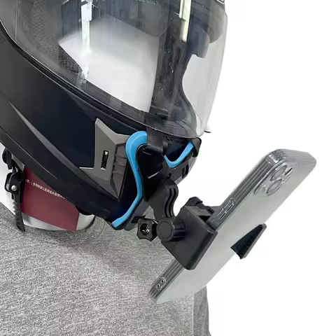Motorcycle Helmet Chin Strap Mount for Action Camera Mobile Phone Full Face Holder for GoPro Osmo Insta36 Fixed Shooting