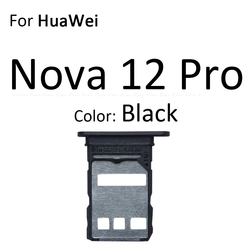 Sim Micro SD Card Socket Adapter Container Connector Holder Slot Tray Reader For HuaWei Nova 12 Pro SE Ultra 12i