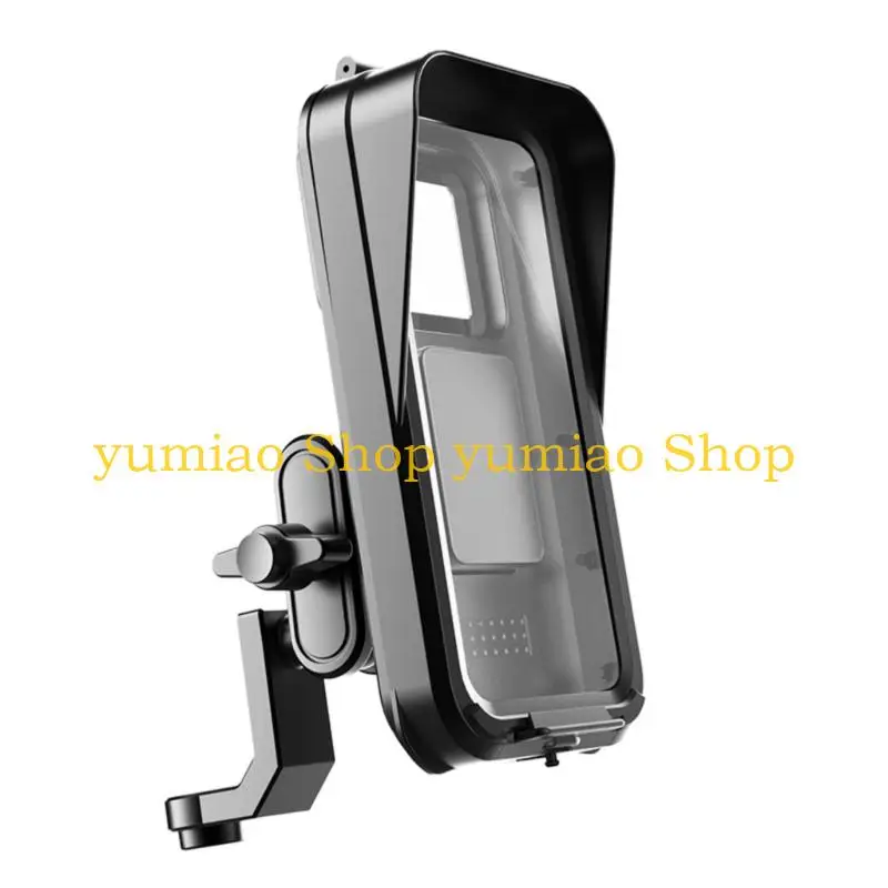 587B Ergonomic Bike Handlebars Smartphone Pouches with 360 Degree Rotation Feature