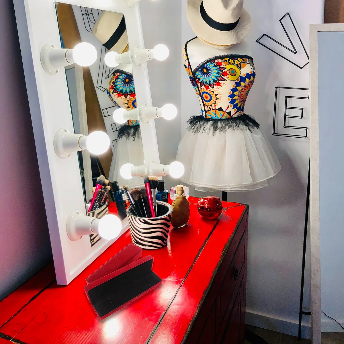 2 قطعة صناديق مجوهرات الفانيلا الراقية حقيبة للتخزين الأنيقة لقلادة قلادة أقراط الزفاف هدية المنظم النبيذ الأحمر #2