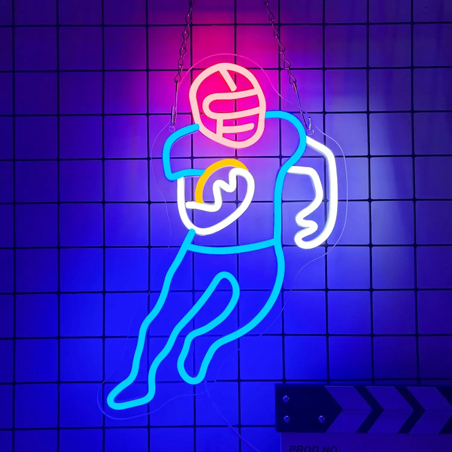 

Football Player Neon Sign 2026 World Cup Trophy USB LED Lights for Bar Garage Gaming Room Bedroom Decoration Soccer Fans Gift