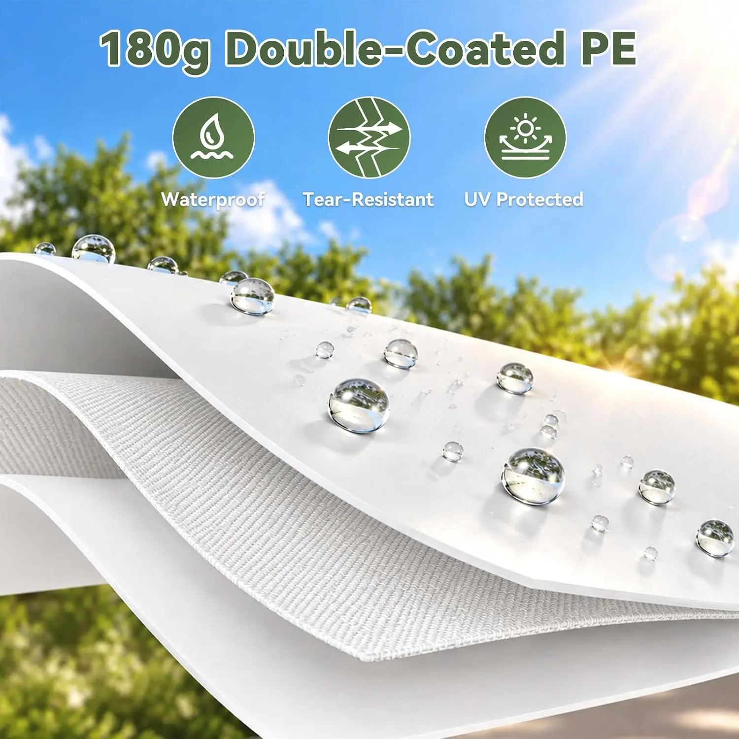 10x20 ft Heavy Duty Carport, Adjustable Height Portable Garage, White