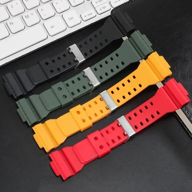 Para Casioak GA-110 GA100 GD-120 funda con correa de reloj para Casio gshock hombres mate reloj de pulsera deporte resina funda de silicona banda