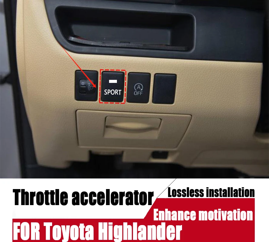 

Sports Throttle Accelerator Switch Module Compatible with 09-21 Toyota Highlander - Enhance Performance