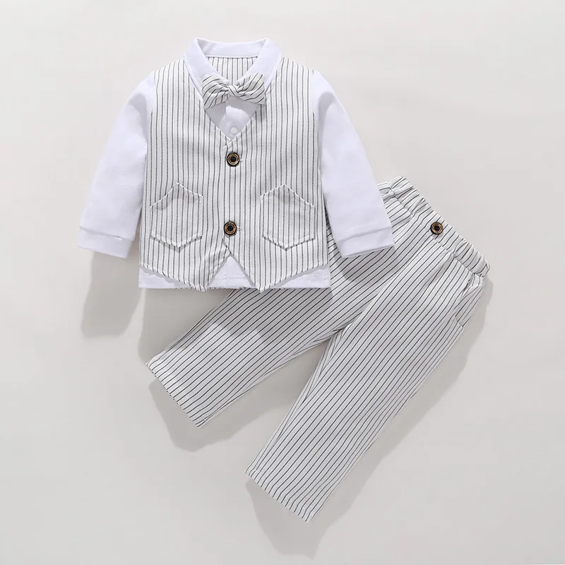 2023New Baby Clothes Spring and Autumn boys Handsome Suit baby Clothes Korean Version Tide clothes children's Performance clothe