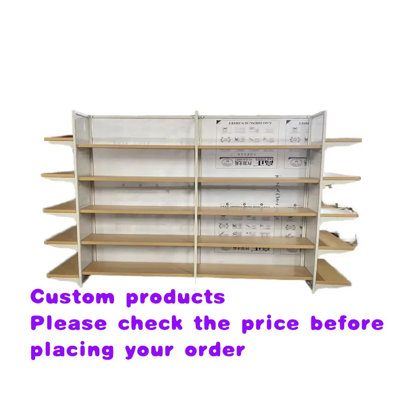 custom.Popular Retail Supermarket Cosmetics Display Shelf Commodity and Maternal and Shelf with PC Hollow Sheet Back Board