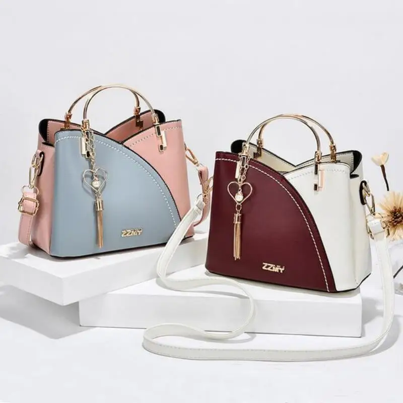 2024 Handbags For Women New Trend Highend Sense of All Match Color Large Capacity One-shoulder Messenger PU Leather Handbag