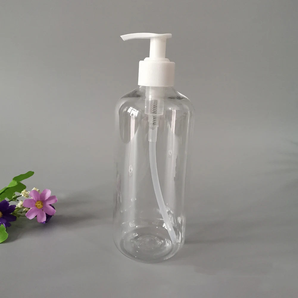 1/3 Pcs 500ml Refillable Shampoo Bottles Pump Bottles Conditioner Dispenser Empty for Bathroom Shower