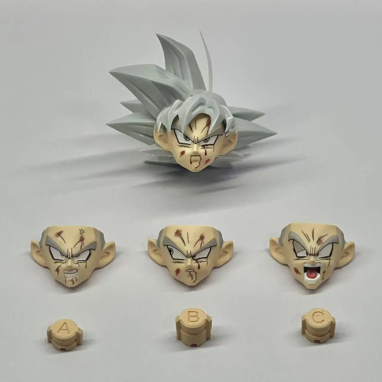 재고 있음 DCG 토이즈 드래곤볼 손오공 헤드 2.0 3.0 볼록한 KO 애니메이션 피규어 헤드 조각 모델 크리스마스 선물용