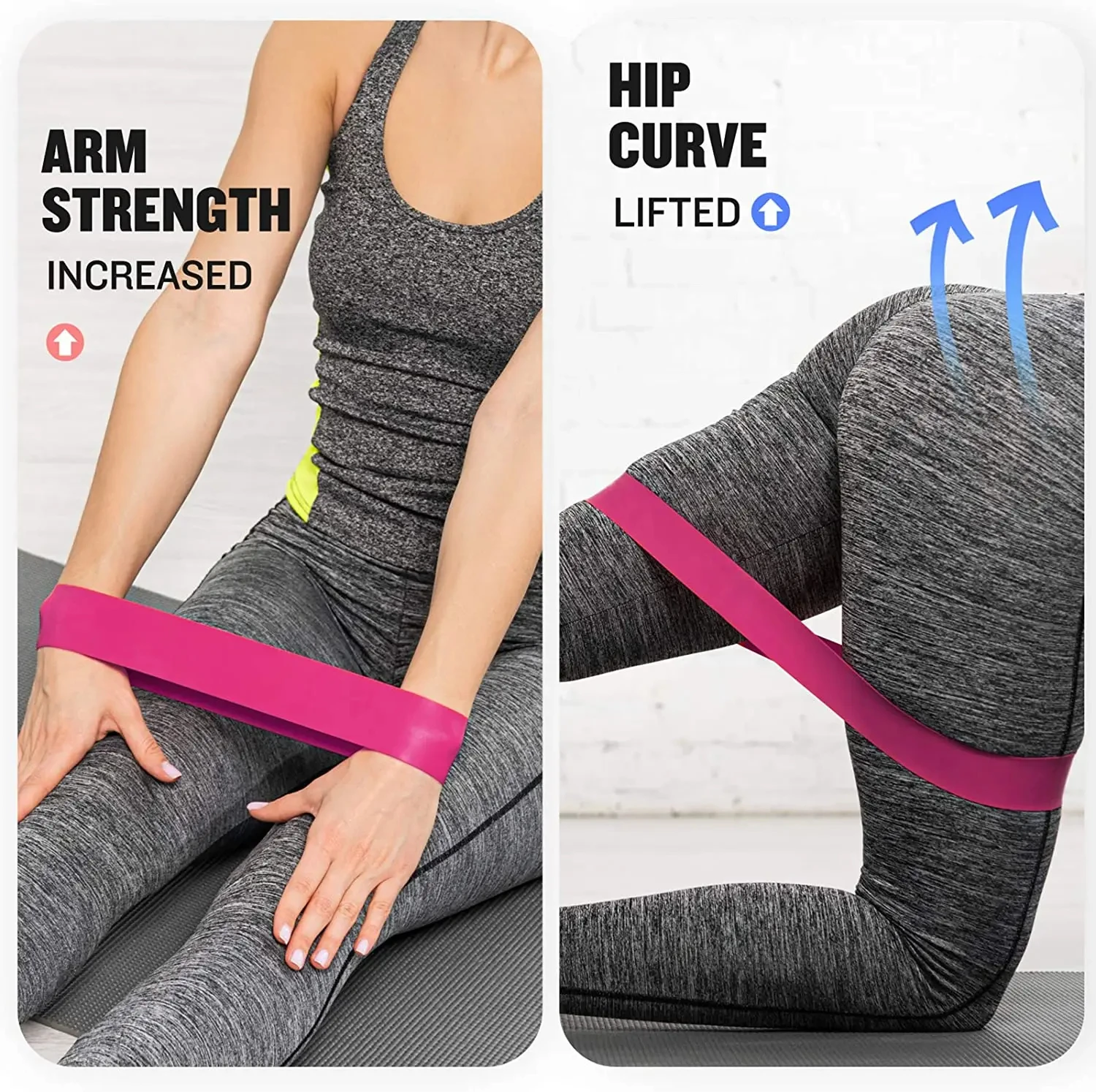 Fitnessstudio mit elastischen Bändern, Fitness-Trainingsgeräte, Yoga-Widerstandsbänder, Übungsvolumen, Fitnessstudio-Training, Bodybuilding, Pilates – Detail 15