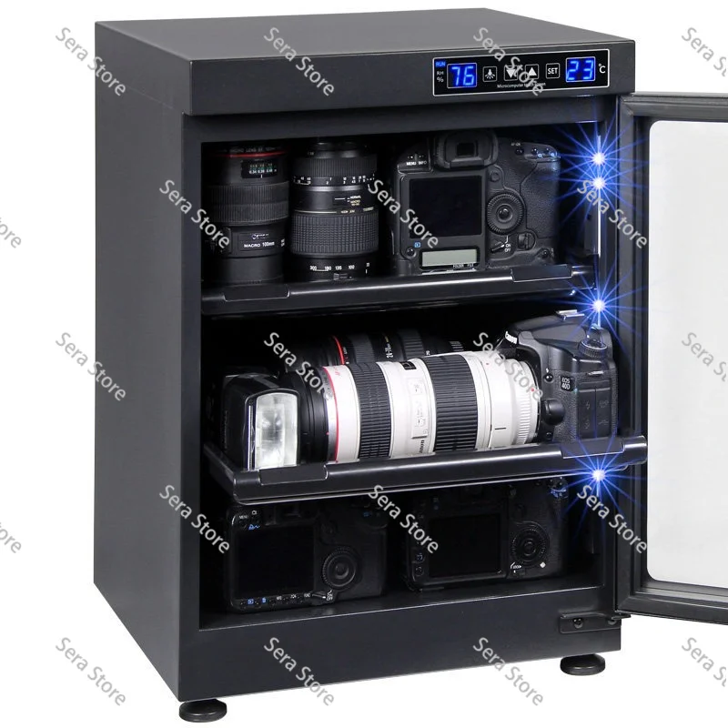 Electronic moisture proof box 30/40/50L SLR camera lens stamp drying box photography equipment dehumidification cabinet
