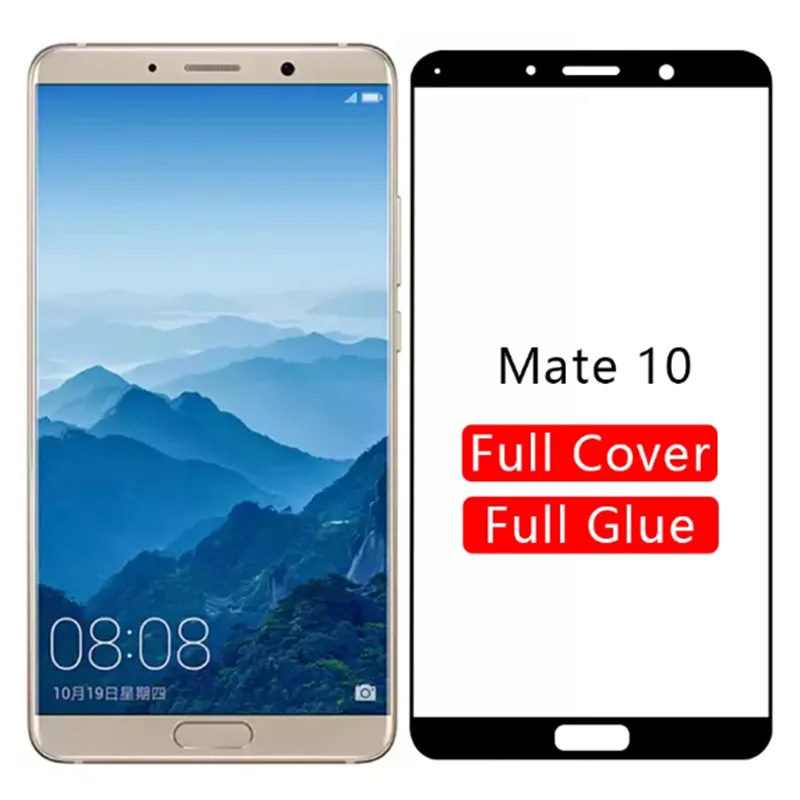 

9D Tempered Glass For Huawei Mate 10 Full Cover Screen Protector Film On The For Huawei Mate10 Protective Glass