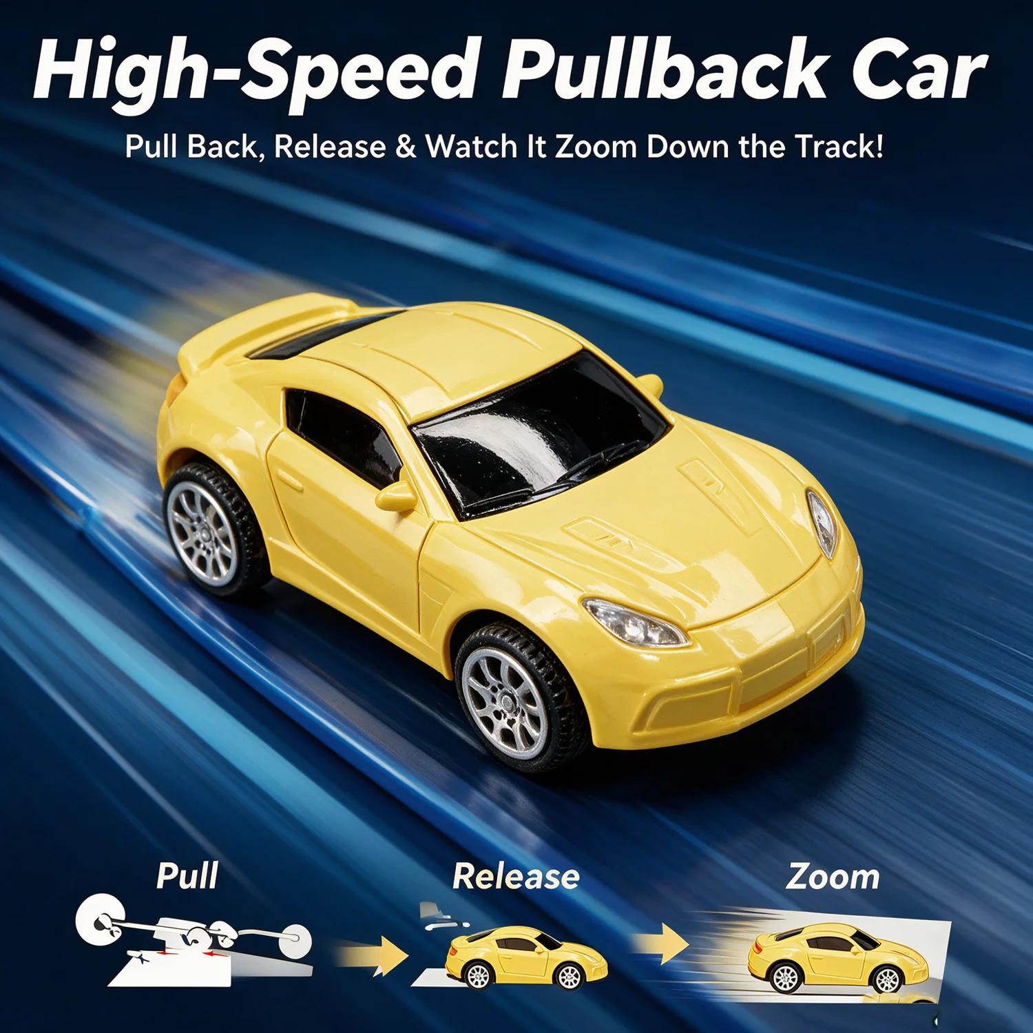 5m Portable Telescopic Pull-Back Racing Track Toy |   Suction Cup Design |   Randomly Mixed Small Cars |   Fun Family Activities |   Popular Party Favors and Holiday/Birthday Gifts