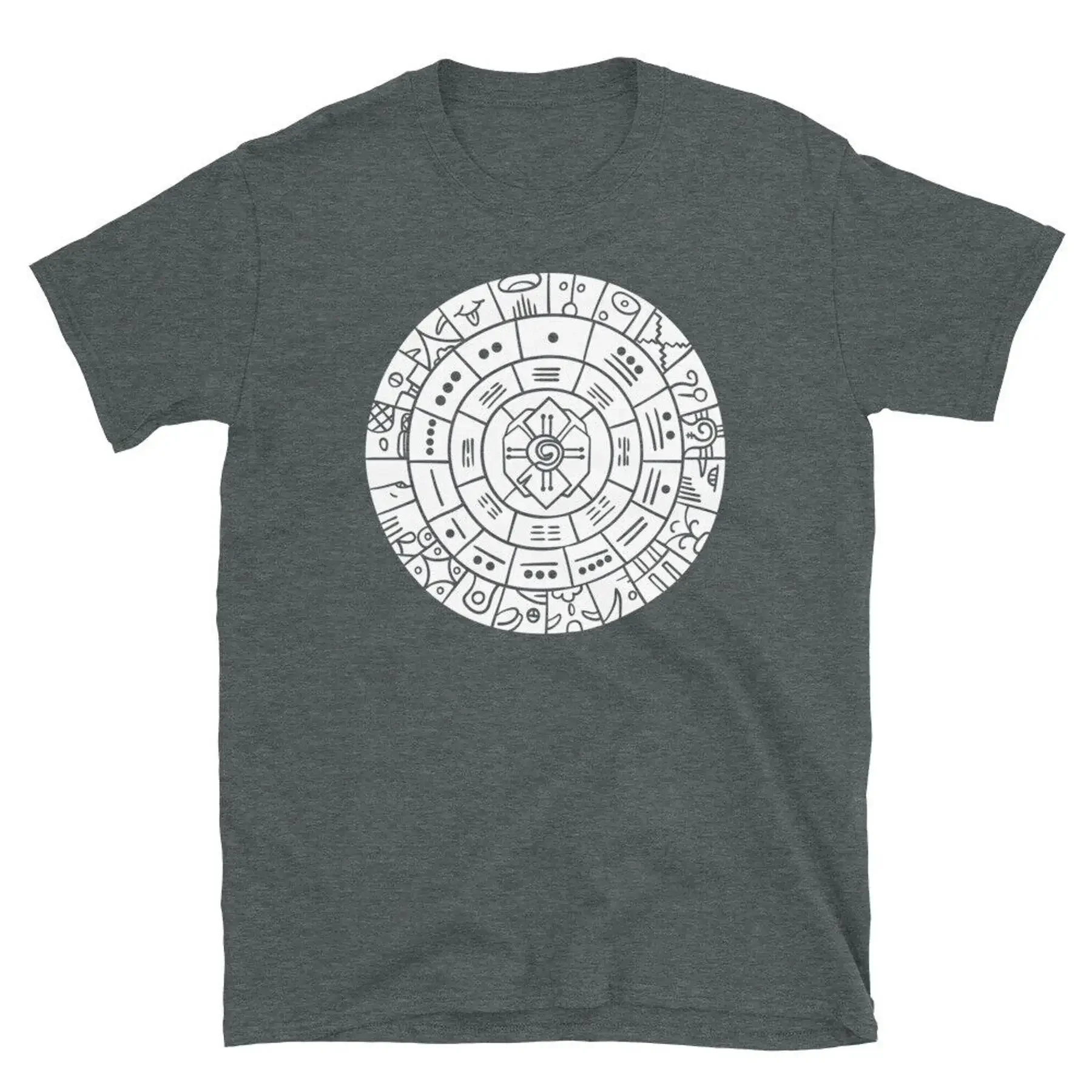 Calendario maya mesoamerica azteca nación maya camiseta unisex de manga corta