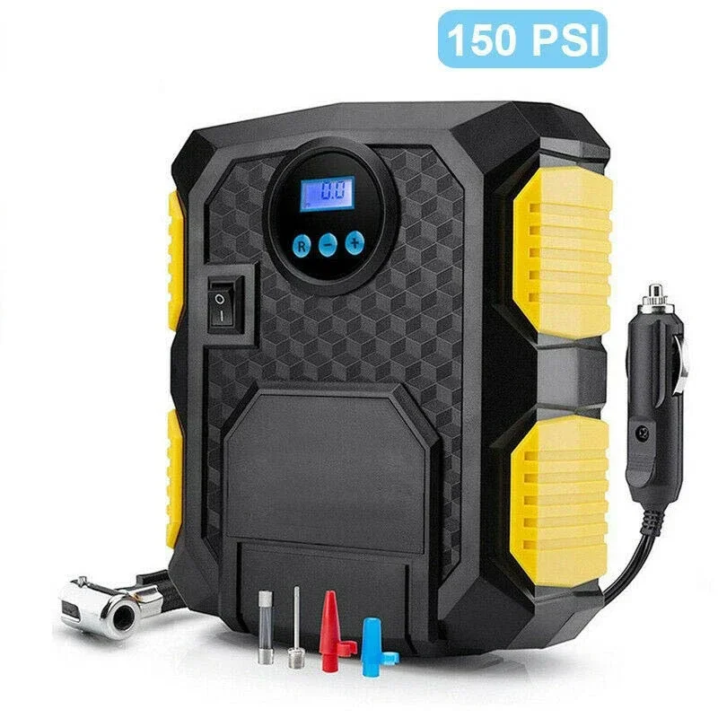 

Automobile Compressor 12V 150Psi Portable Automobile Pump Wired Digital Tire Air Inflator Bicycle Pump with Led Lamp Air Pump