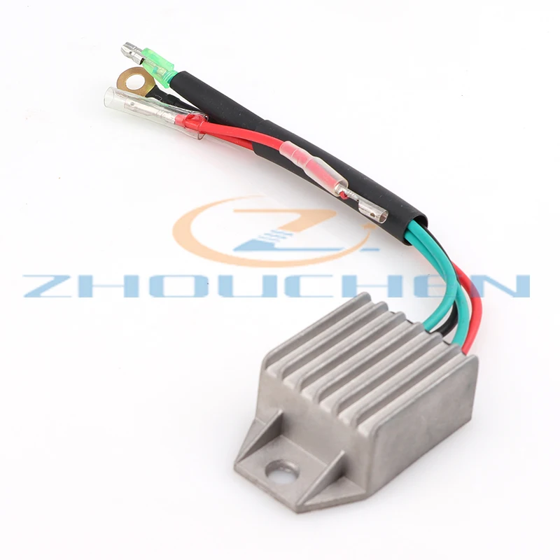 Aluminium Alloy Boat Voltage Rectifier Regulator for 2 Stroke 15HP Outboard Motor Voltage Rectifier Car Accessories