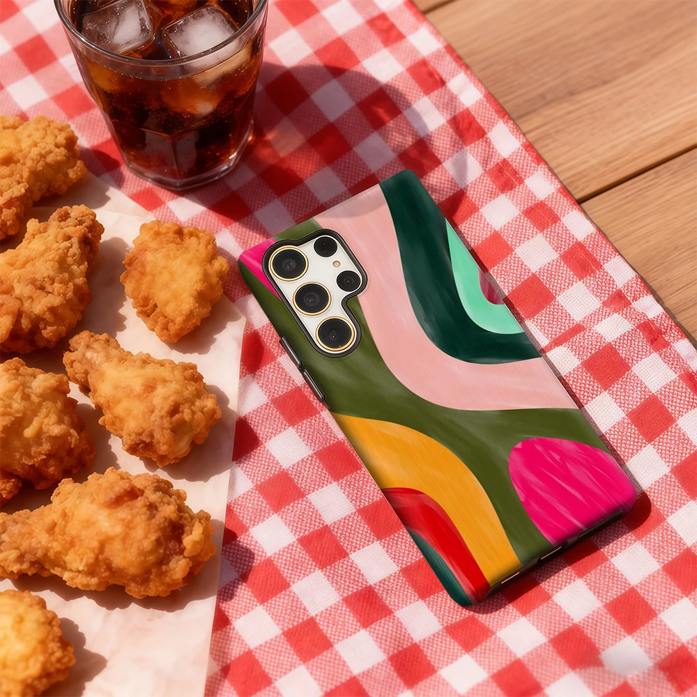 Цветной чехол для телефона Swirls of для Samsung Galaxy S25 Ultra S24 S23 Ultra Plus, противоударная двухслойная задняя крышка