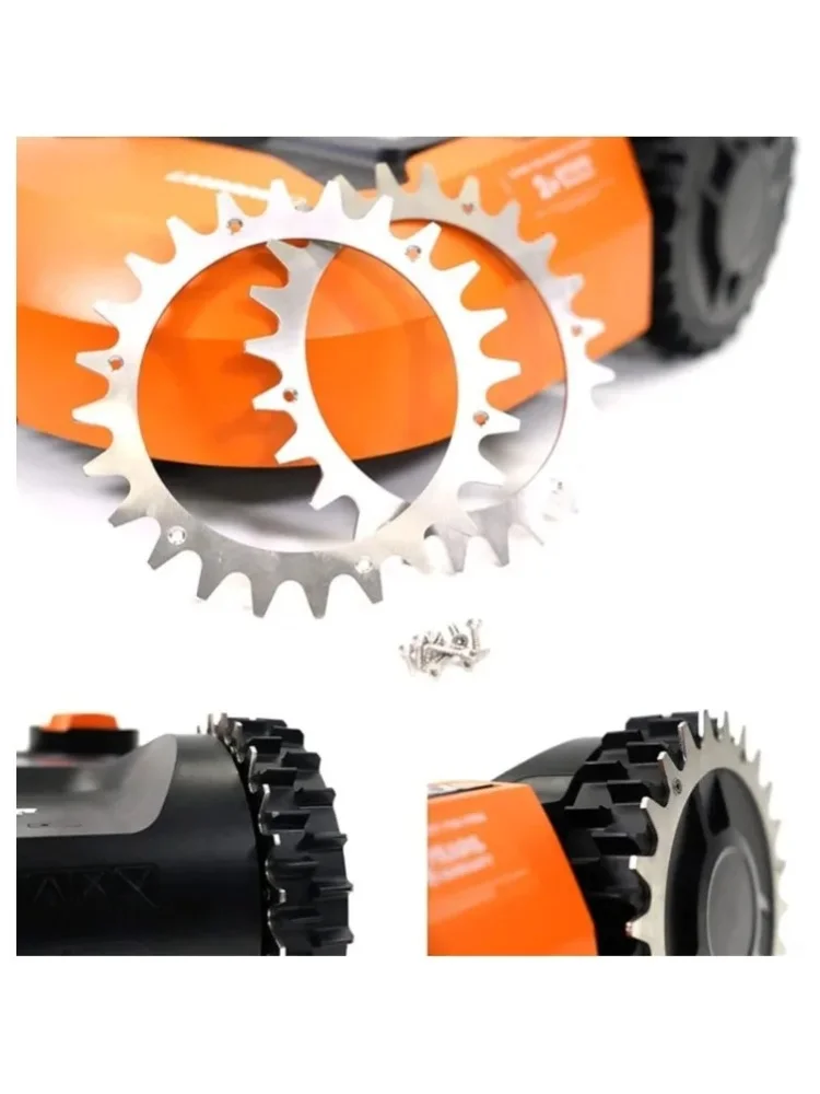 2 szt. Kolce trakcyjne ze stali nierdzewnej kompatybilne z Worx Landroid M500 M700 M800i M900 M1000 M1200i S300 S450i S500i S700i, części zamienne do kosiarek. — 2
