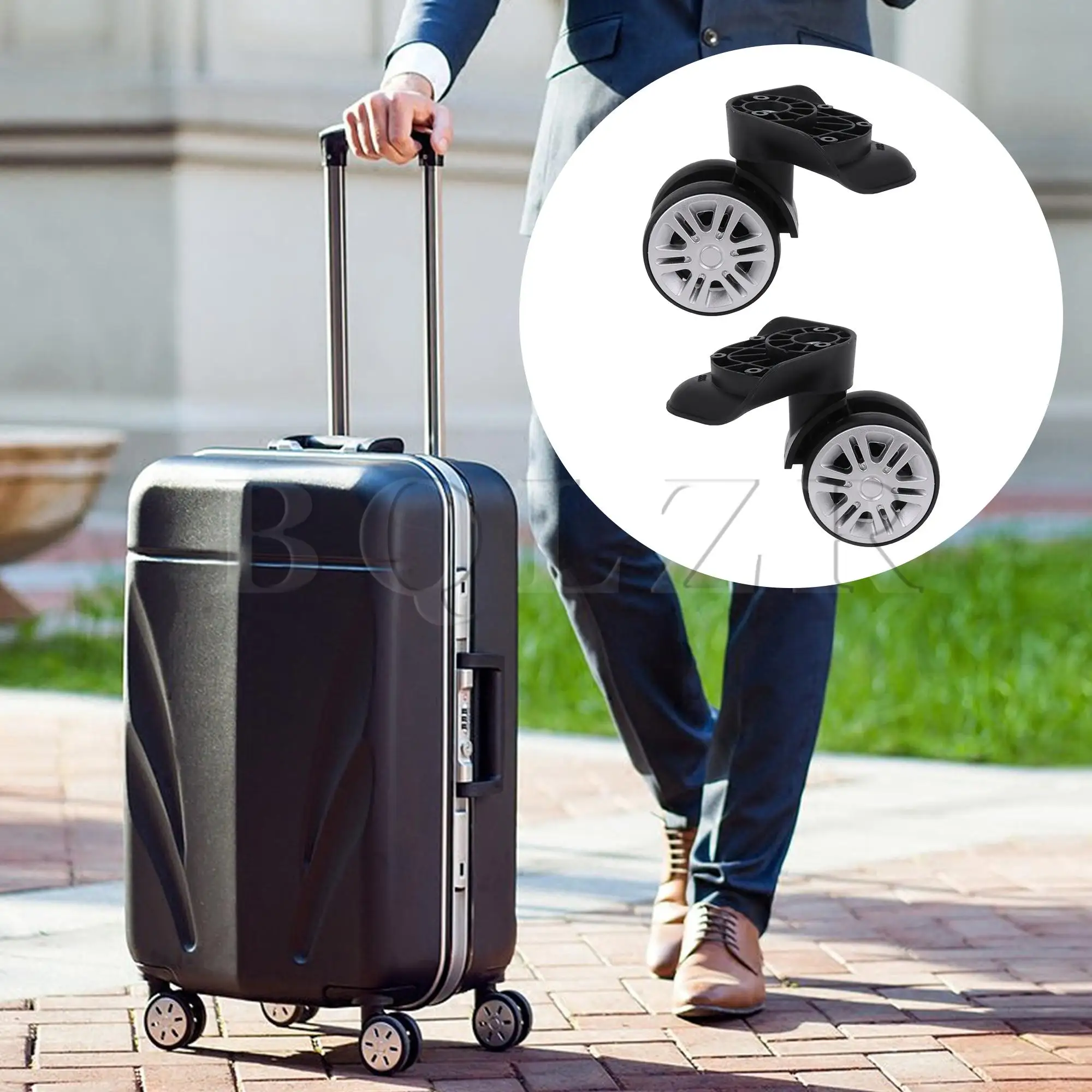 BQLZR 1 Pack Suitcase Repair Wheel 360 Degree Swivel Roller 3.27