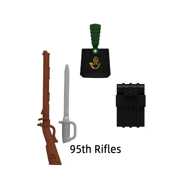 The British NCO Fusilier 95th Rifles Scottish Bagpiper Model Blocks MOC Bricks Set Gifts Toys For Children N001-N006