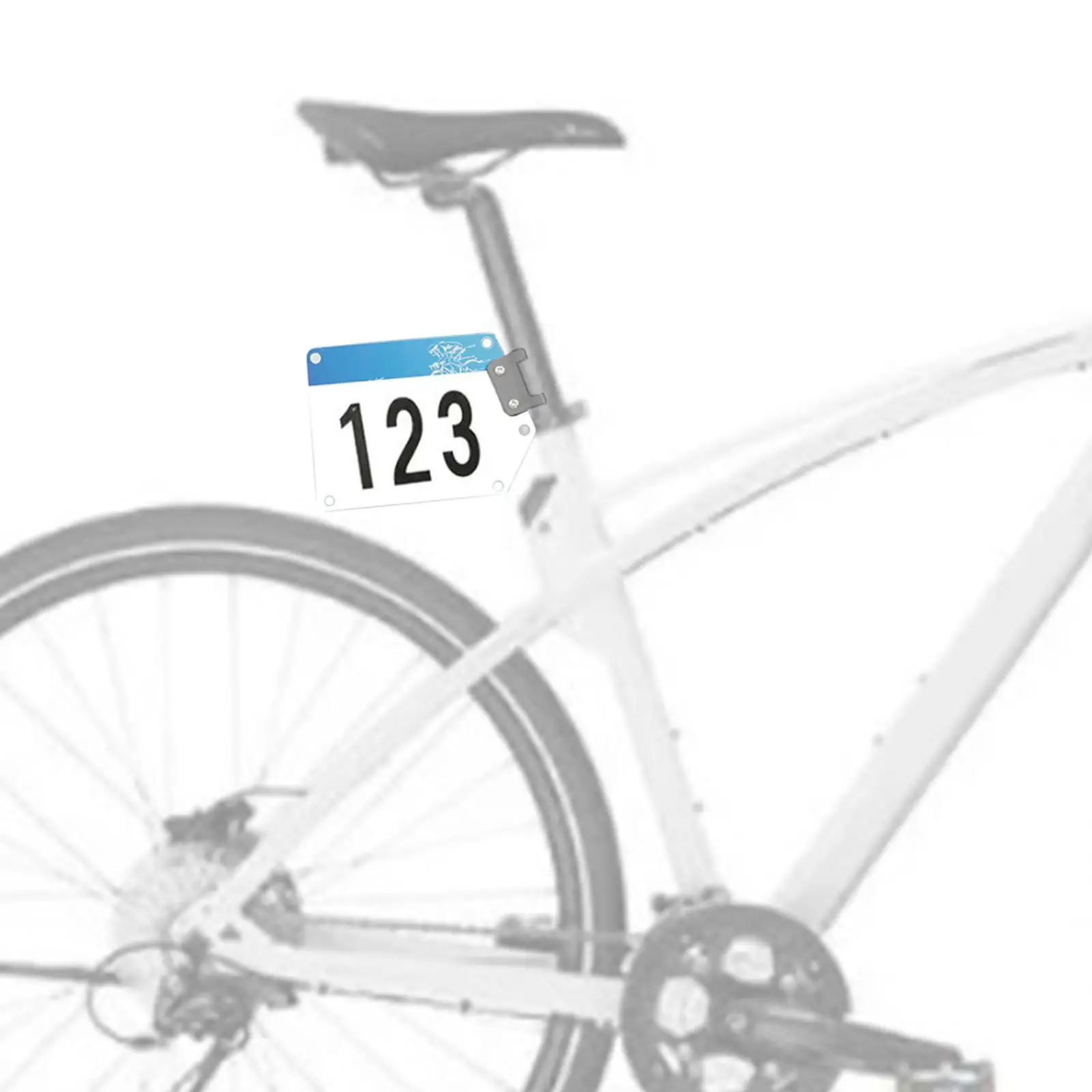 Racing Number Plate, Easy Install Cycling Number Holder for Biking Events Bicycles Events