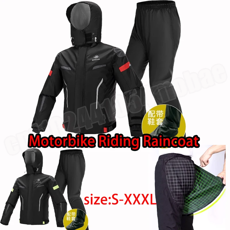 

Motorcycle Raincoat Rainpants Outdoor Riding Split Body Rain Pants Suit Waterproof Breathable Men and Women Jacket Equipment