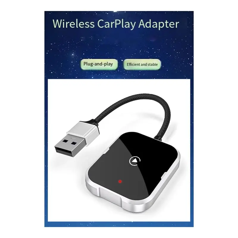 유선 자동차 연결을 위한 무선 카플레이 어댑터 USB 동글 자동 연결 플러그 앤 플레이는 아이폰에서 작동합니다
