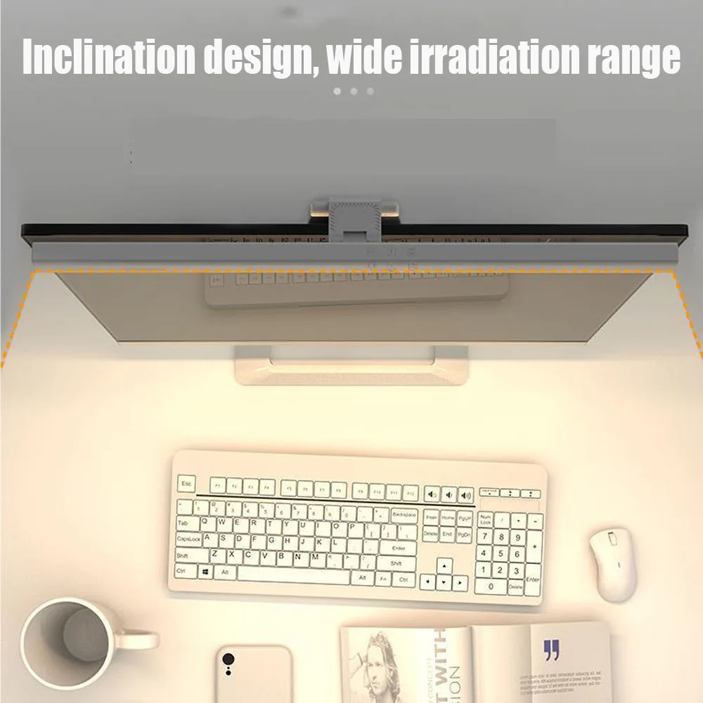 Lámpara de mesa de atenuación continua por USB, luz colgante de pantalla, barra de luz de Monitor de pantalla curva, luz de atmósfera RGB, iluminación de Monitor