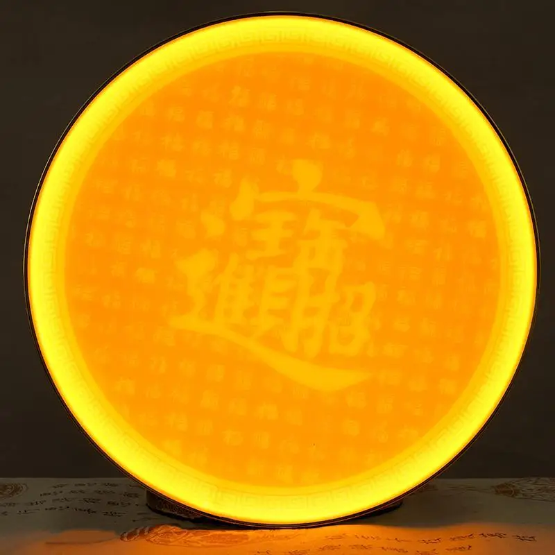 Circular background light for Buddhist niches Home use, Buddhist temple, altar LED The background lights of the Buddha statue