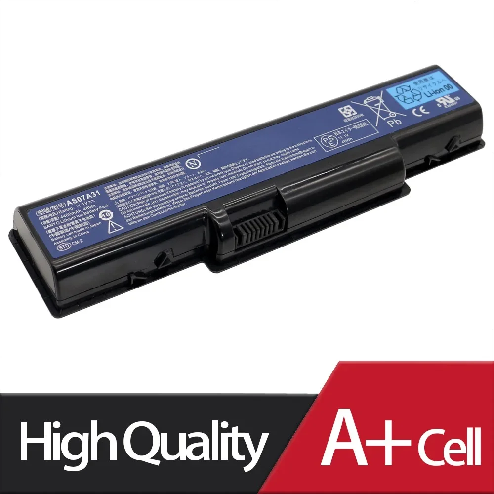 New Laptop Battery For Acer Aspire Series AS07A31 AS09A71 AS07A32 AS07A41 AS07A42 AS07A51 AS07A52 AS07A75 AS07A72 AS09A61 48Wh