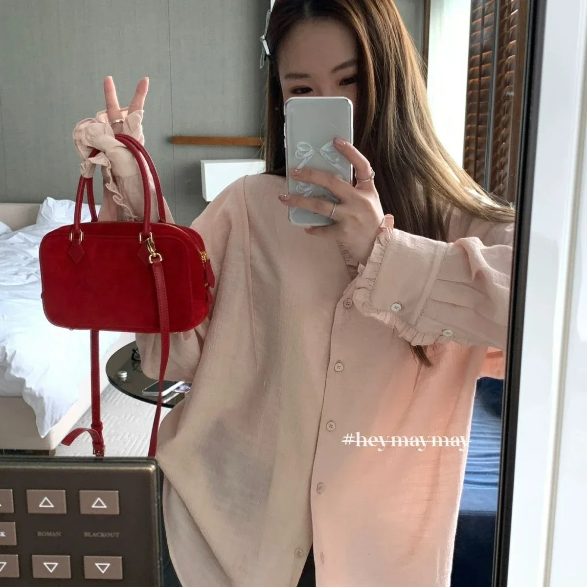 Miyagawa 2024 Spring Summer Korean Fashion Handbag Suede Cusal One Shoulder Crossbody Bags