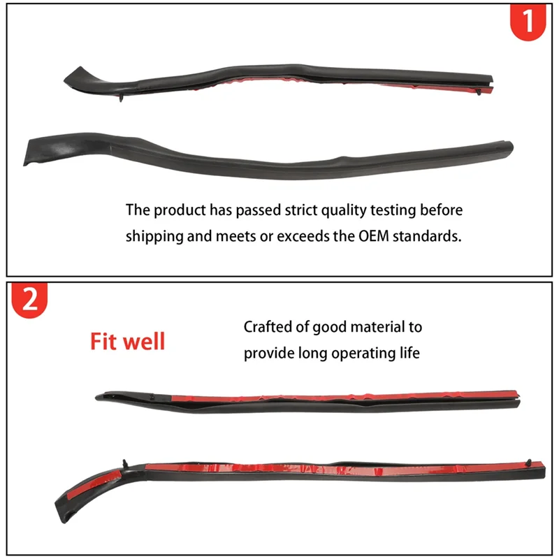 แถบกันลมประตูหน้าสำหรับรถฟอร์ดทรานสิท MK7 ทัวร์นีโอ 9C11-V51401-AD แถบปิดผนึกกระจกรถยนต์