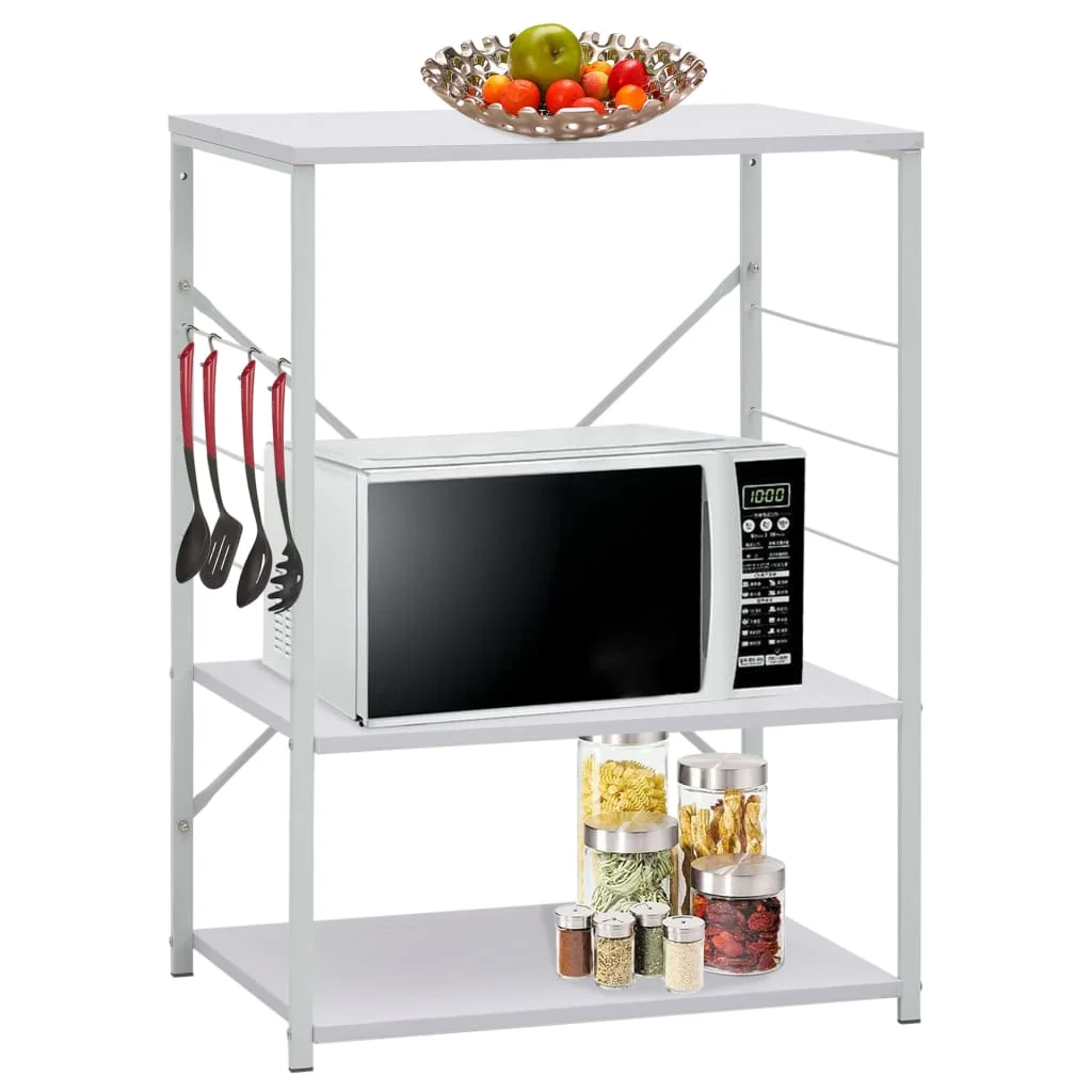 

vidaXL Microwave Cabinet White 60x39.6x79.5 cm Engineered Wood Household storage utensils/storage rack