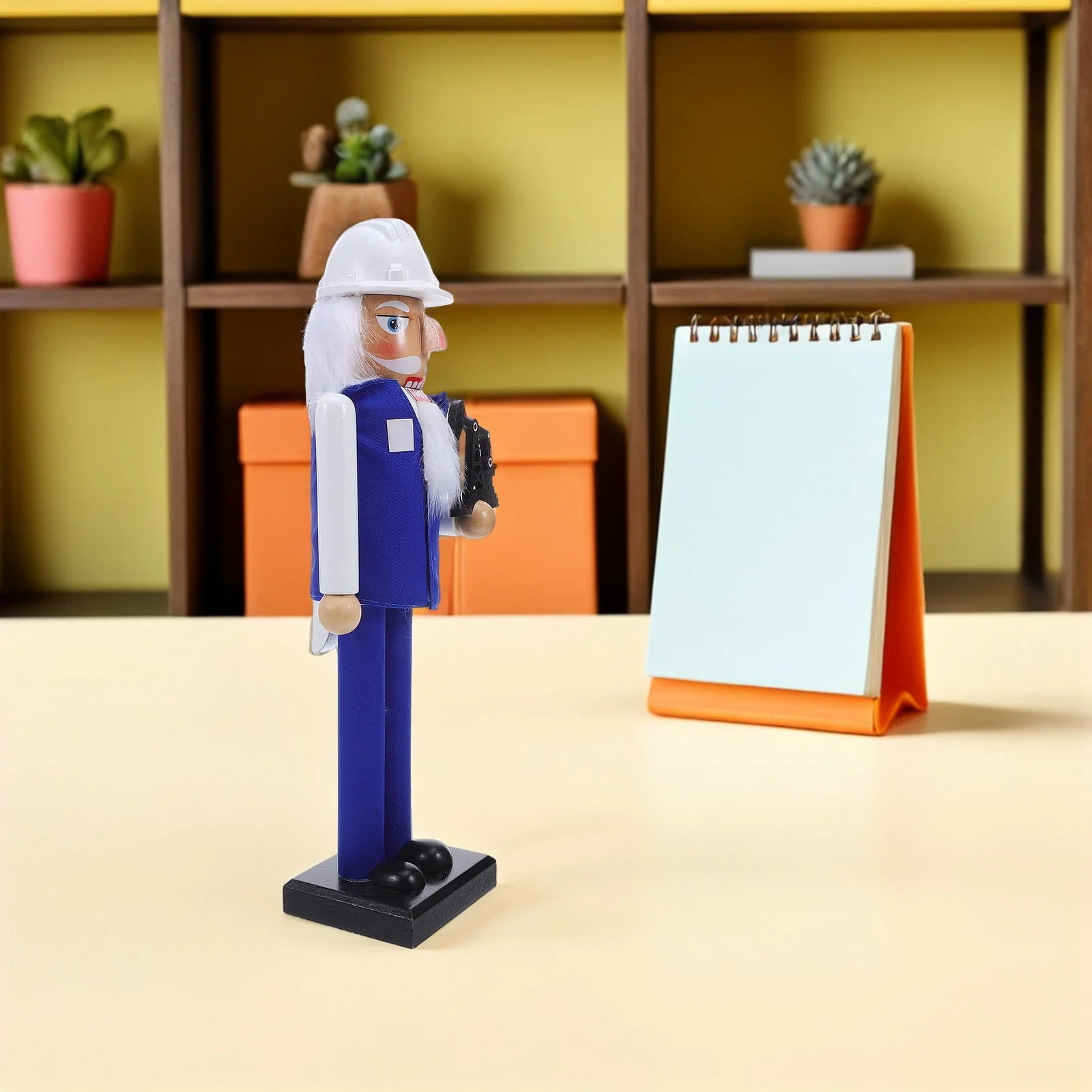 

14.15 Inch Wooden Nutcracker Engineer Soldier Decorative Ornament Xmas Holiday Table Centerpiece Christmas Party Supplies